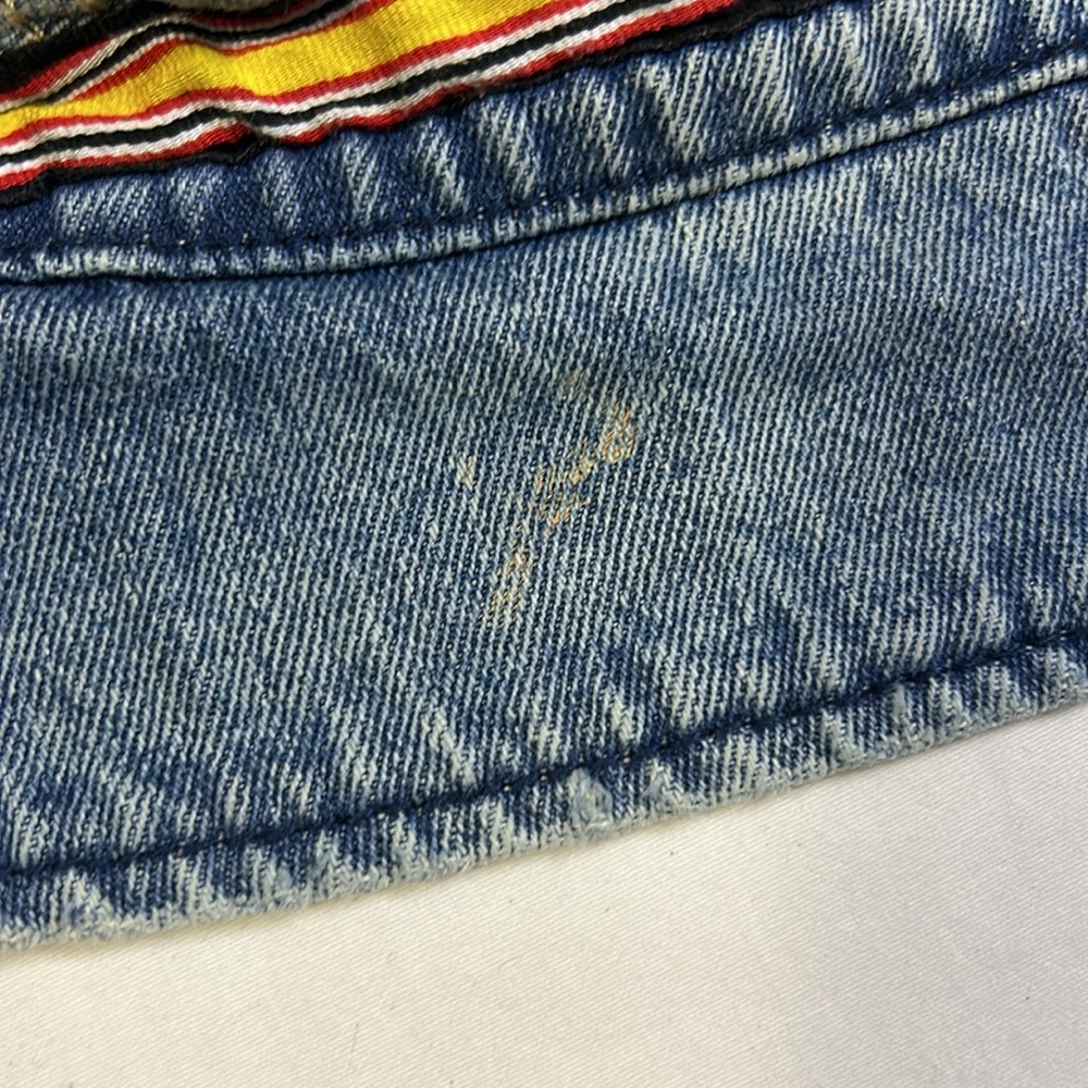 Disney Denim Jacket Mickey Mouse Youth 11/12 S Leader Of The Club Embroidered - Picture 9 of 10